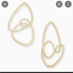 Kendra Scott Myles gold statement earrings